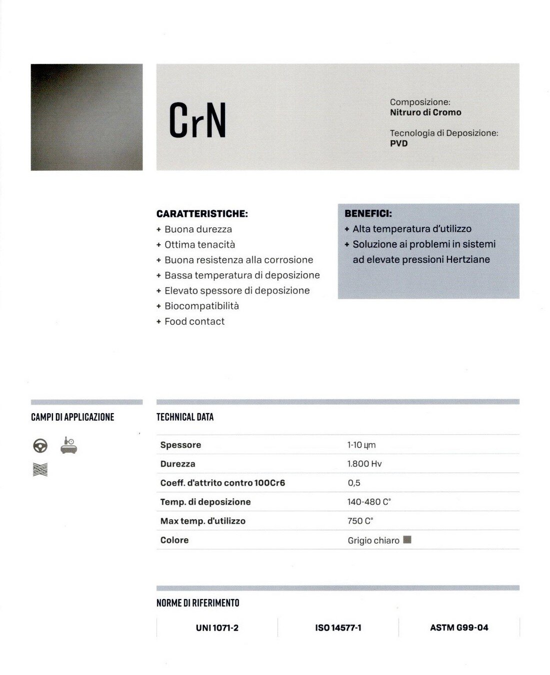 rivestimenti CrN Mbrappresentanze
