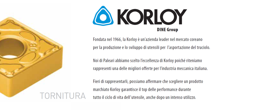 Korloy Paleari MBrappresentanze